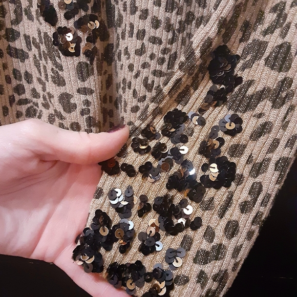 Glitter leopard sweater - Picture 4 of 5